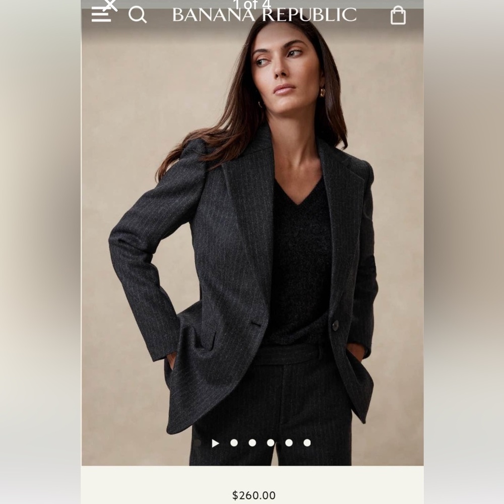 Banana Republic ARAMA ITALIAN FLANNEL BLAZER
